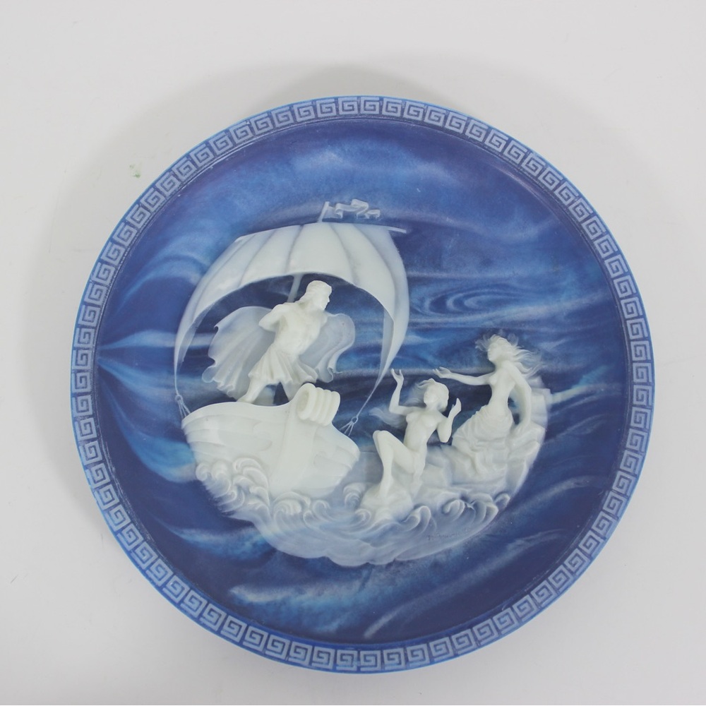 The Sirens" collector plate from "The Voyage of Ulysses" by Alan Brunettin